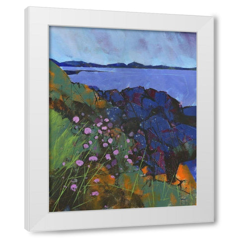 Llyn Rocks White Modern Wood Framed Art Print by Bailey, Paul