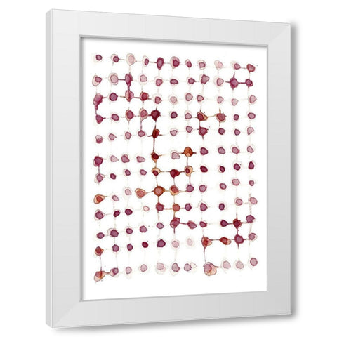Woven White Modern Wood Framed Art Print by Binkin, Lesia
