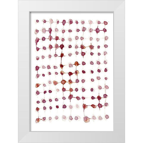 Woven White Modern Wood Framed Art Print by Binkin, Lesia