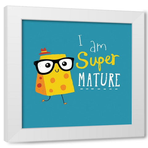 Super Mature White Modern Wood Framed Art Print by Buxton, Michael