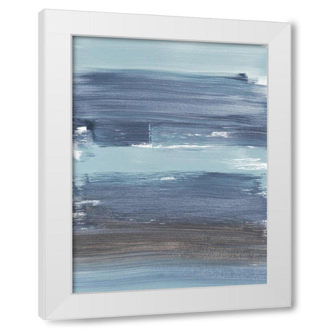 Soul Of The Ocean No. 2 White Modern Wood Framed Art Print by Baker, Bronwyn