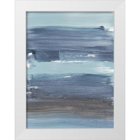 Soul Of The Ocean No. 2 White Modern Wood Framed Art Print by Baker, Bronwyn