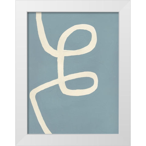 Unrestricted White Modern Wood Framed Art Print by Baker, Bronwyn