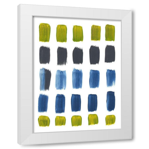 First Crush White Modern Wood Framed Art Print by Baker, Bronwyn