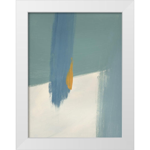 Cast Shadow White Modern Wood Framed Art Print by Baker, Bronwyn