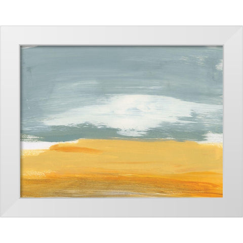 Winter Desert White Modern Wood Framed Art Print by Baker, Bronwyn