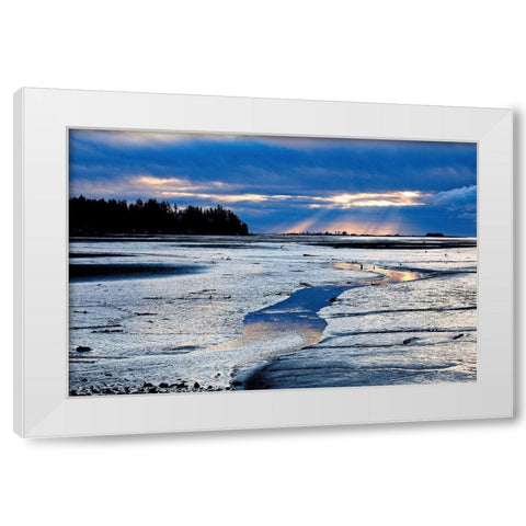 Reflections Along The Way White Modern Wood Framed Art Print by Burdick, Chuck