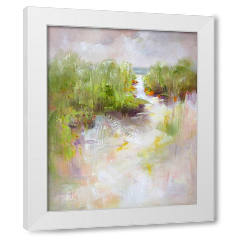 To The Sea White Modern Wood Framed Art Print by Bruniany, Kasia