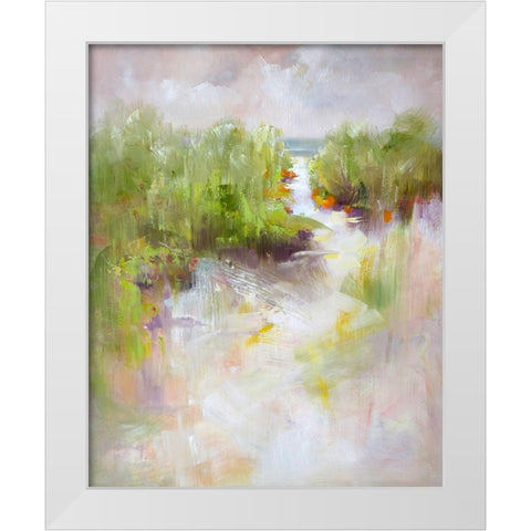 To The Sea White Modern Wood Framed Art Print by Bruniany, Kasia