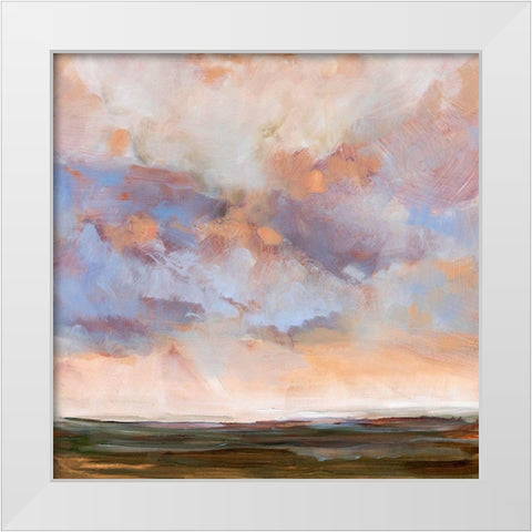 At Sea White Modern Wood Framed Art Print by Burggraaf, Stella