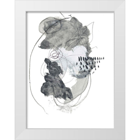 In Grays No. 1 White Modern Wood Framed Art Print by Baker, Bronwyn