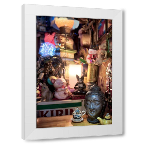 Nagano Cafe 19 White Modern Wood Framed Art Print by Blaustein, Alan