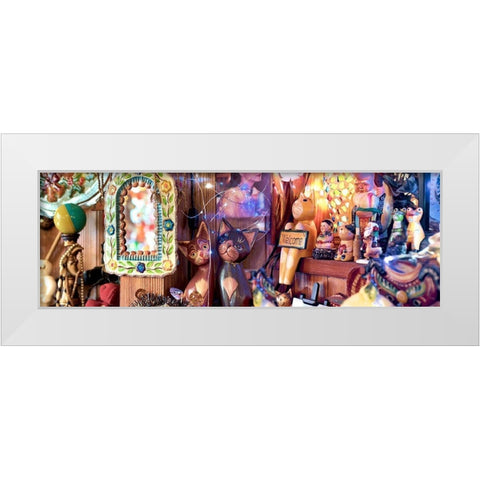 Nagano Cafe 16 White Modern Wood Framed Art Print by Blaustein, Alan