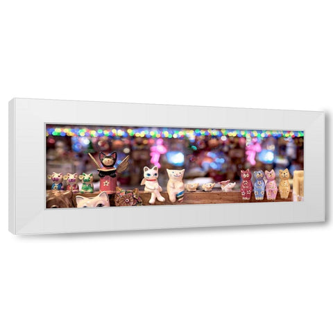 Nagano Cafe 6 White Modern Wood Framed Art Print by Blaustein, Alan