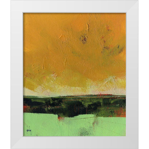Clementine White Modern Wood Framed Art Print by Bailey, Paul