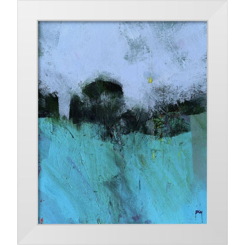 Emerge White Modern Wood Framed Art Print by Bailey, Paul