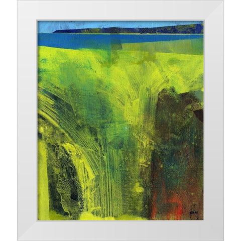 Limonite Bay White Modern Wood Framed Art Print by Bailey, Paul