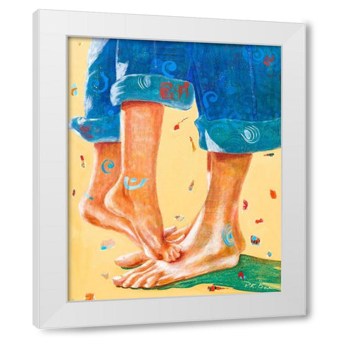 Better Together White Modern Wood Framed Art Print by Beer, Pamela K.