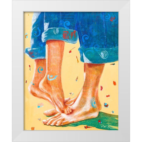 Better Together White Modern Wood Framed Art Print by Beer, Pamela K.