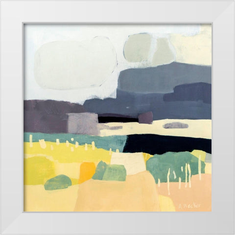 Desert Afternoon White Modern Wood Framed Art Print by Becker, Anne