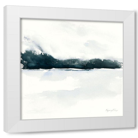Beneath The Fog White Modern Wood Framed Art Print by Blaise, Tiffany
