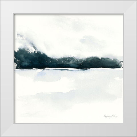 Beneath The Fog White Modern Wood Framed Art Print by Blaise, Tiffany