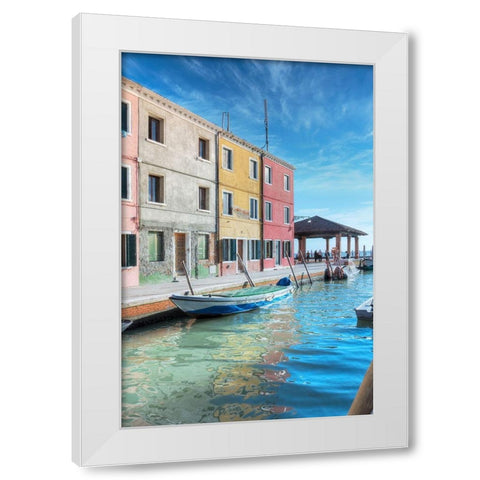 Bruano #11 White Modern Wood Framed Art Print by Blaustein, Alan