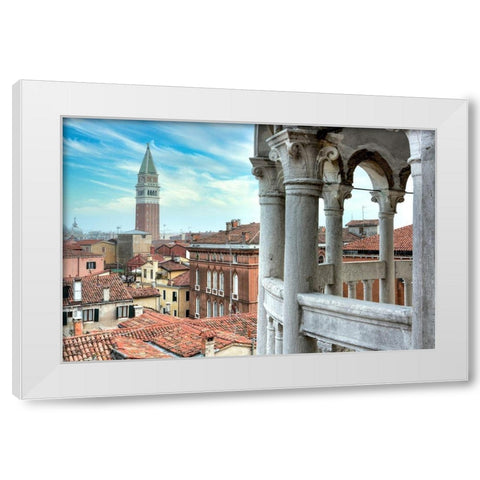 Campanile Vista #3 White Modern Wood Framed Art Print by Blaustein, Alan