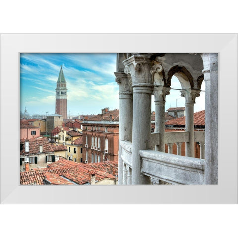 Campanile Vista #3 White Modern Wood Framed Art Print by Blaustein, Alan