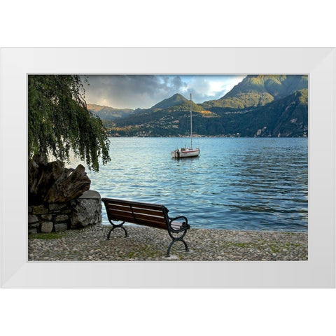 Lago Banco #1 White Modern Wood Framed Art Print by Blaustein, Alan