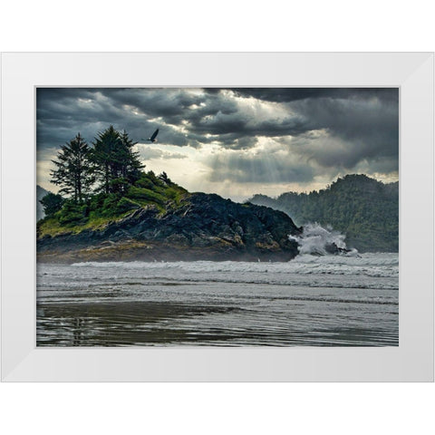 Before The Storm White Modern Wood Framed Art Print by Burdick, Chuck