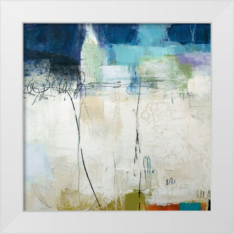 Promise White Modern Wood Framed Art Print by Beer, Pamela K.