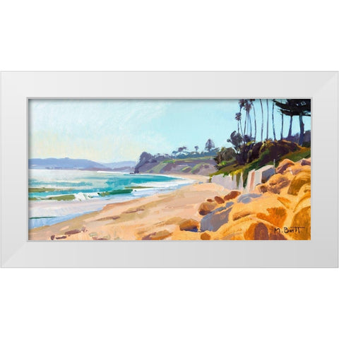 Afternoon Light White Modern Wood Framed Art Print by Burtt, Marcia