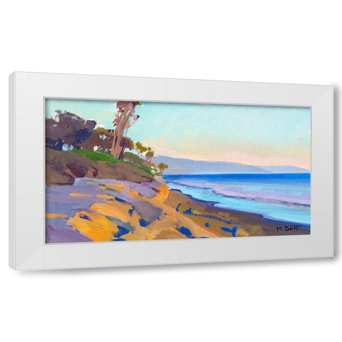 June Light White Modern Wood Framed Art Print by Burtt, Marcia