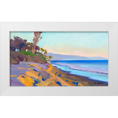 June Light White Modern Wood Framed Art Print by Burtt, Marcia