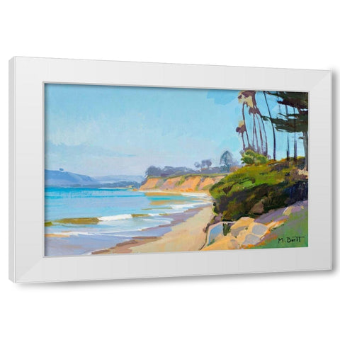 Midday White Modern Wood Framed Art Print by Burtt, Marcia