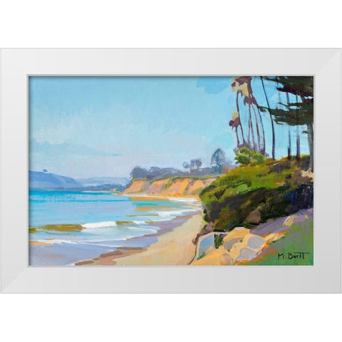 Midday White Modern Wood Framed Art Print by Burtt, Marcia