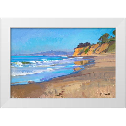 Morning Light White Modern Wood Framed Art Print by Burtt, Marcia