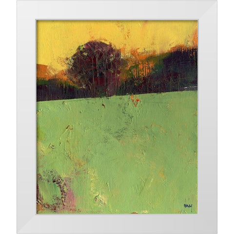 Sundew White Modern Wood Framed Art Print by Bailey, Paul