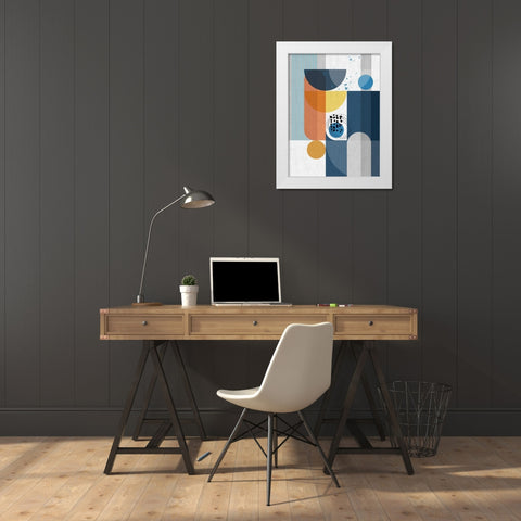 Centurian White Modern Wood Framed Art Print by Banerjee, Ishita