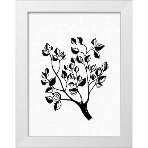 Climb White Modern Wood Framed Art Print by Banerjee, Ishita