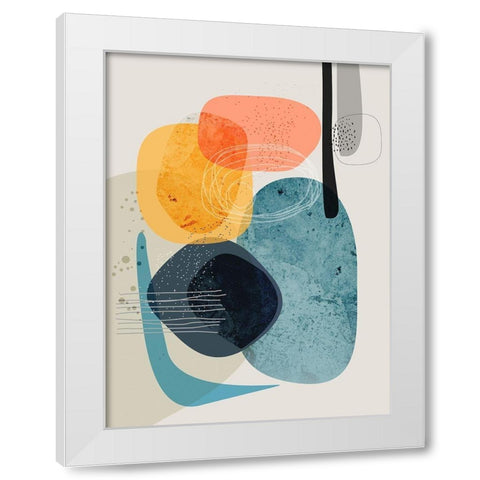 Rocks Duo 2 White Modern Wood Framed Art Print by Banerjee, Ishita