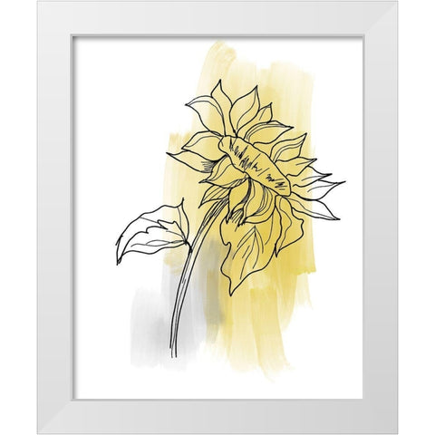 Botanique en Gris 2 White Modern Wood Framed Art Print by Baker, Bronwyn