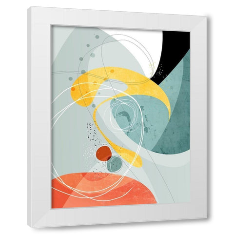 Galactic 02 - Crossings White Modern Wood Framed Art Print by Banerjee, Ishita