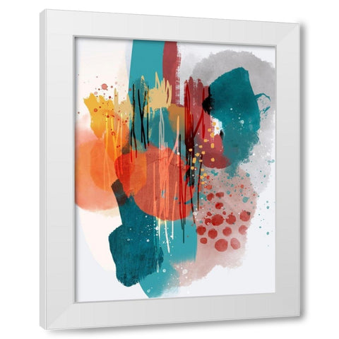 Lyrics White Modern Wood Framed Art Print by Banerjee, Ishita
