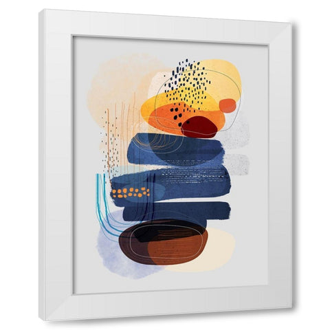 Oceans Apart White Modern Wood Framed Art Print by Banerjee, Ishita