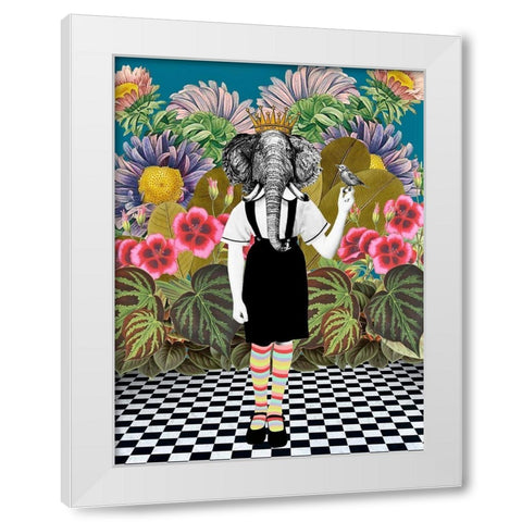 Jungle Passes White Modern Wood Framed Art Print by Brothers, Erika C.