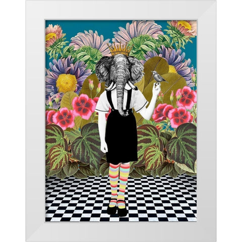 Jungle Passes White Modern Wood Framed Art Print by Brothers, Erika C.