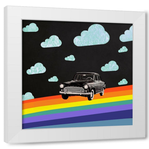 Take Me Anywhere White Modern Wood Framed Art Print by Brothers, Erika C.