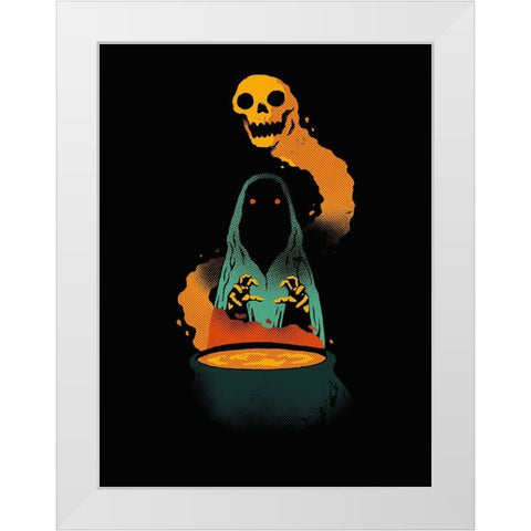 Conjure White Modern Wood Framed Art Print by Buxton, Michael